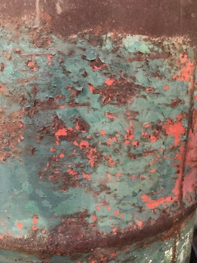 ドラム缶　飾り　緑色