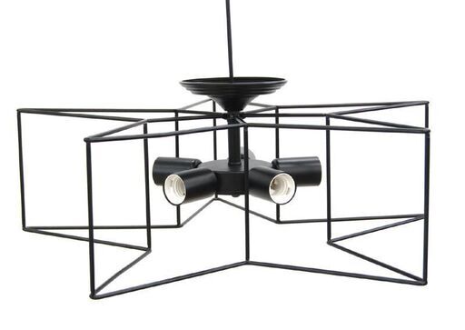 札幌市清田区 動作品 スターシーリング リビング家具 生活家具 ライト 天井照明 星型 アイアンフレーム ブラック