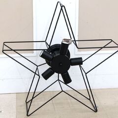 札幌市清田区 動作品 スターシーリング リビング家具 生活家具 ライト 天井照明 星型 アイアンフレーム ブラックの画像