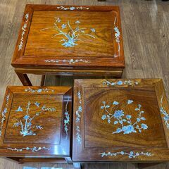 愛品館 市原店】マルニ木工｜地中海シリーズ｜ネストテーブル（小）