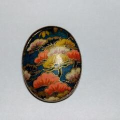 ブローチ　和紙