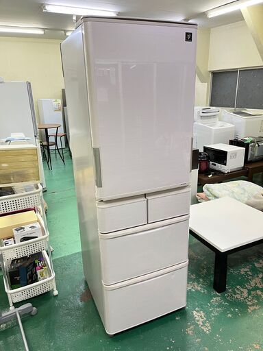 商談中　★SHARP★SJ-PW41C 自動製氷機 5D冷蔵庫 412L 2017年 シャープ キッチン 生活家電