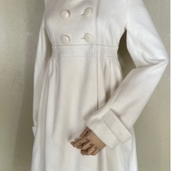 新品‼️ （コートNo.53）【ホワイト】リズリサダブルボタンコート
