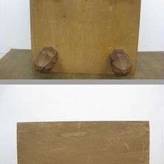 囲碁 セット 碁盤 脚付き 厚さ15cm へそなし ＆ 碁石 黒145個 白115個の画像