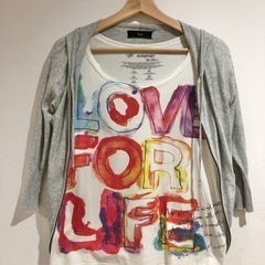 半袖Tシャツ＋5部袖パーカー