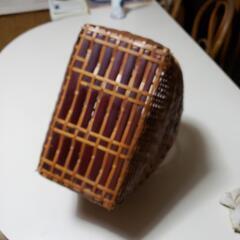 竹かご　買い物かごの画像