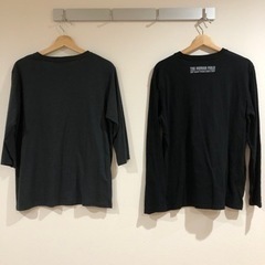 AZULダークグレーLLサイズ7部袖＋プリント長袖TシャツLサイズの画像
