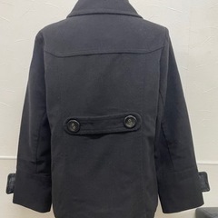 （コートNo.56）【ブラック】丸襟ショート丈コートの画像