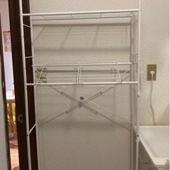【お譲り先決まりました】ニトリ　洗濯機ラック　ホワイト