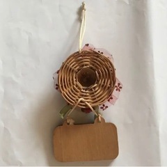 帽子とミラーの壁飾り 昭和レトロの画像