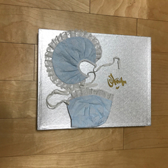 新品同様　ベビードレス３点セット　お宮参り　外出着に最適　とても綺麗です。の画像