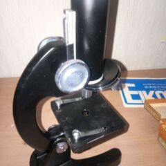 顕微鏡　レトロの画像