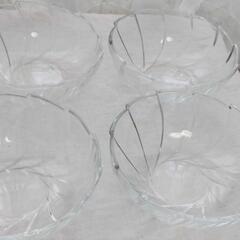 HOYA特製　食器　クリスタル風かざぐるまのグラスボウル　そうめん　サラダの画像