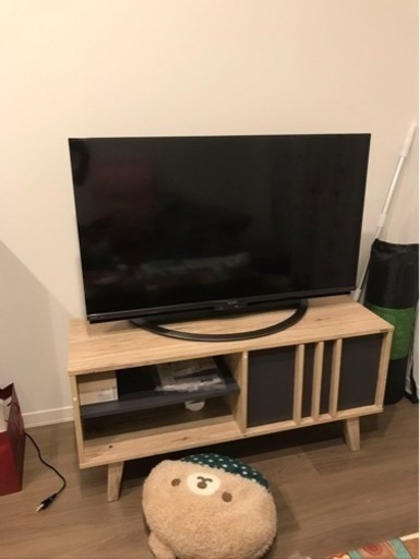 美品 シャープ 40V型 液晶 テレビ AQUOS 4T-C40AJ1 4K Android TV 回転式スタンド 2019年モデル