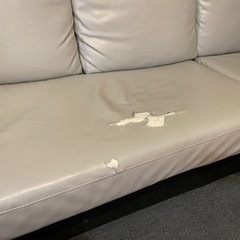 3人がけ　カウチソファ　コーナーソファ　オットマン付の画像