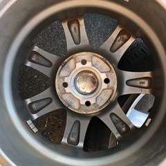 タイヤ付きアルミホィール　バリ山の画像