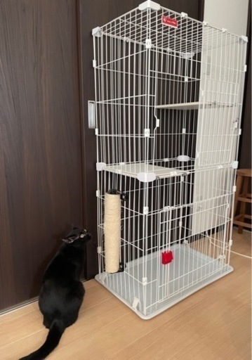 アイリスオーヤマ スリムキャットケージ2段