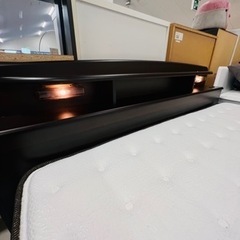 [キングサイズ】ベッド　マットレス付き　収納付　美品🤩の画像