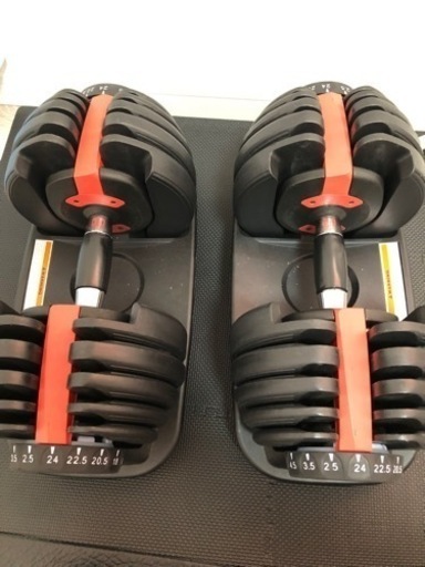 ダンベル２個　インクラインベンチ