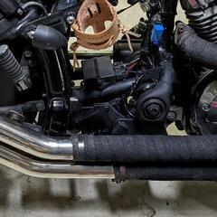ドラッグスター400　マフラーの画像