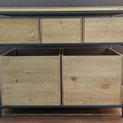 アンティーク　ウッド引出収納ラックの画像