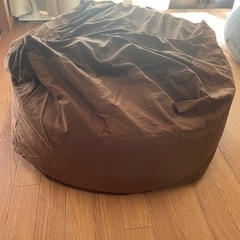 無印　体にフィットするソファー　綿帆布カバー　ブラウン