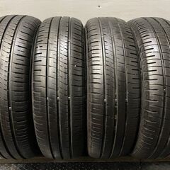 DUNLOP ENASAVE EC204 185/70R14 14インチ 夏タイヤ 4本 2018～19年製 バリ溝 ノート カローラアクシオ等　(TE808)クレジットカード QRコード決済可能