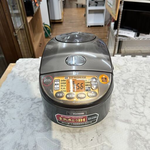 炊飯器 豪熱沸騰IHジャー 象印 NP-VJ10 2018年製 5合炊き 黒まる厚釜【安心の3ヶ月保証】自社配送時代引き可※現金、クレジット、スマホ決済対応※