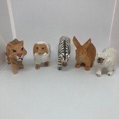木製の動物達
