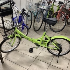 【美品】SHIONO 塩野　STRAW HAT 折りたたみ自転車　