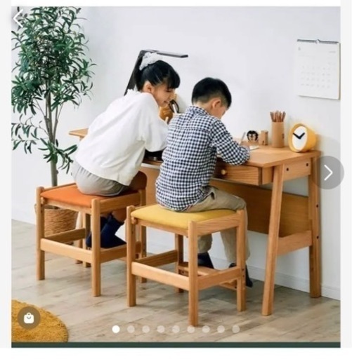 こどもと暮らし　入学準備　学習机とランドセルラックセット