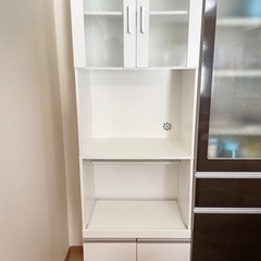 ニトリ食器棚(白)【本日反応いただける方0円】