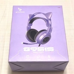 猫耳ヘッドホン パープル   AA0490新品未使用 ヘッドセット