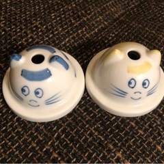猫 陶器 コップ グラス フラワーベース アンティーク インテリアの画像