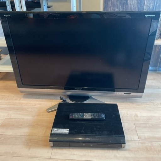 SHARP AQUOS 40V型テレビ \u0026 DVDレコーダー