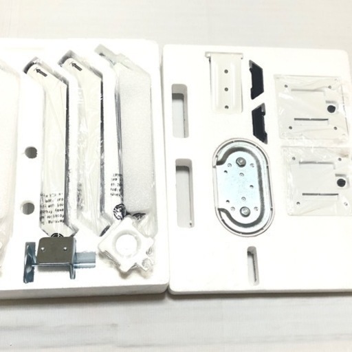 Sunon 液晶モニターアーム 2画面 白色アルミフレーム 32インチ 耐荷重9KG 水平垂直可動 ガス圧 pcモニター ホワイト新品未使用