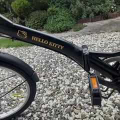 🎵折り畳み式自転車(ギア6段、シマノ)🎵20インチ.ハローキティー仕様🎵の画像