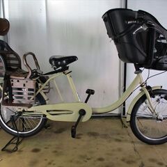 C315　限定特価　整備済み★タケダ★子乗せ3人乗り中古自転車 【20インチ 　ベージュ】