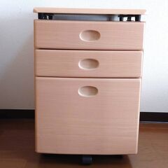 【取引中】デスク下ワゴン　３段引き出しの画像