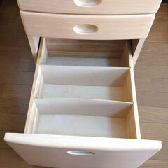 【取引中】デスク下ワゴン　３段引き出しの画像