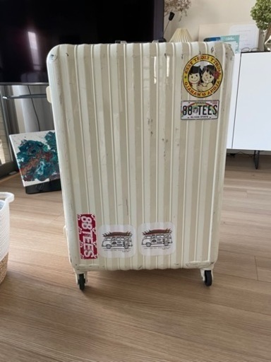 【スーツケース】BOUNDRIP_IVORY_70L_ベルト付き