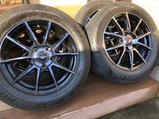 日産ジュークで使用！205/60R16 ホイールセット　ホイール美品
