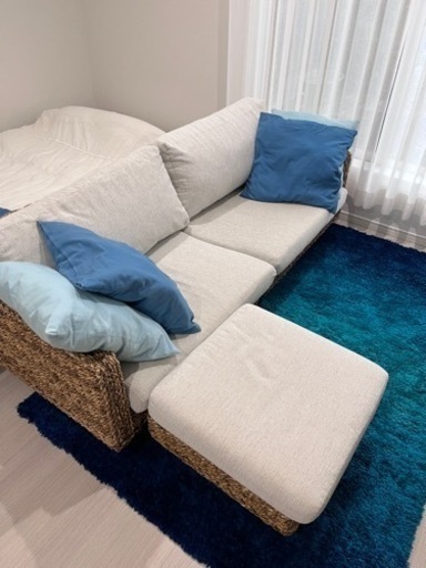 アジアンリゾート　ソファ+カーペット