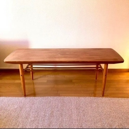 チーク材　センターテーブル　ビンテージ