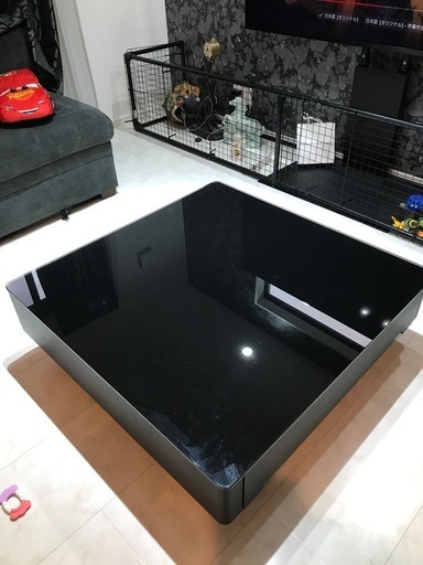 アルモニ　センターテーブル　ブラック(Arly-bk 868e-bk)