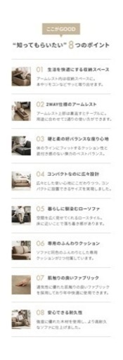 ほぼ新品‼︎ 収納付き 2人掛 ローソファー