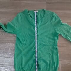 グリーンカーディガンの画像