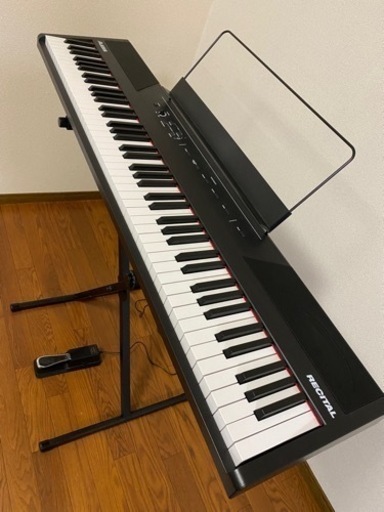 888M Alesis 88鍵　キーボード　スタンド&サステインペダル付き