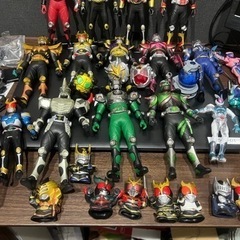 仮面ライダーシリーズ　ソフビ、指人形、その他部品の画像