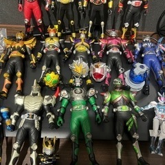 仮面ライダーシリーズ　ソフビ、指人形、その他部品の画像